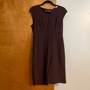 Deep purple sleeveless dress